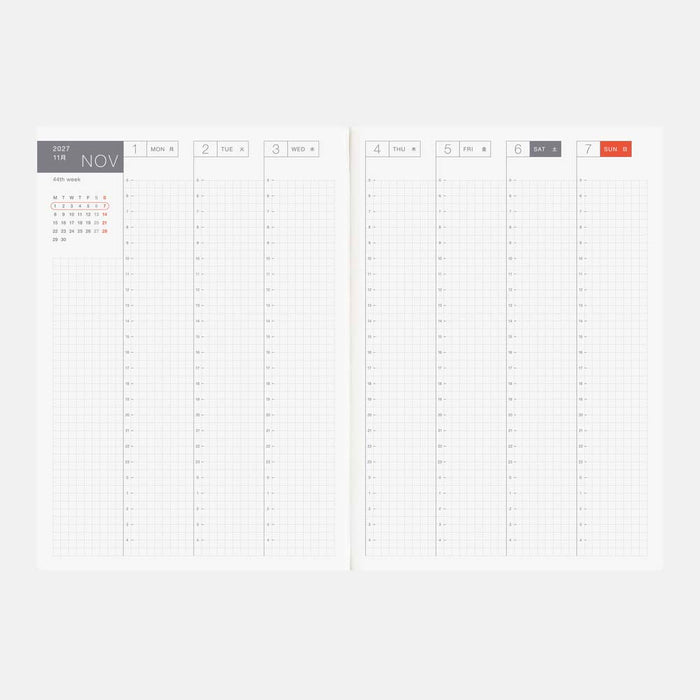 Hobonichi | Agenda Hobonichi Cousin A5 (Inglés) 2027