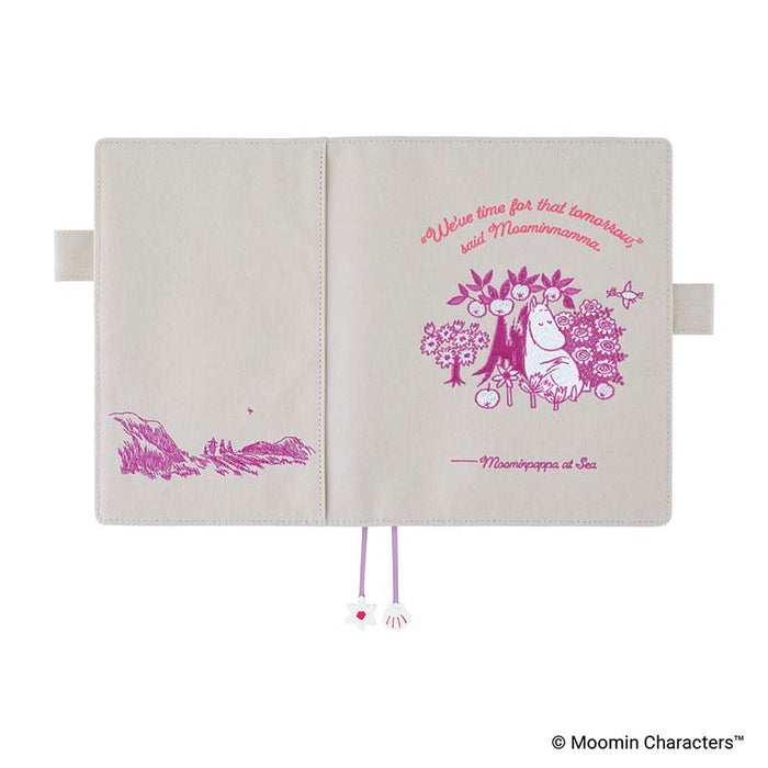 Hobonichi | Agenda Hobonichi Cousin A5 Moomin: My Yard (Pink Gray) 2027