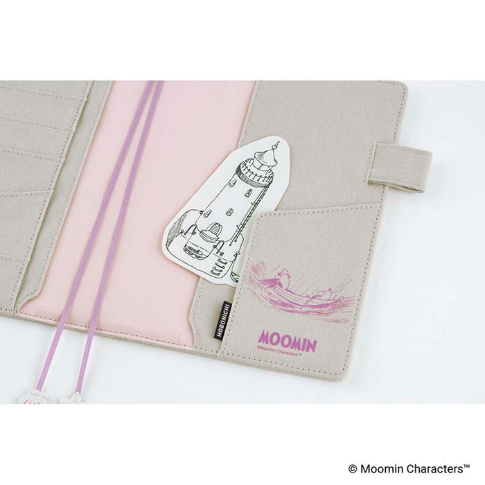 Hobonichi | Agenda Hobonichi Cousin A5 Moomin: My Yard (Pink Gray) 2027