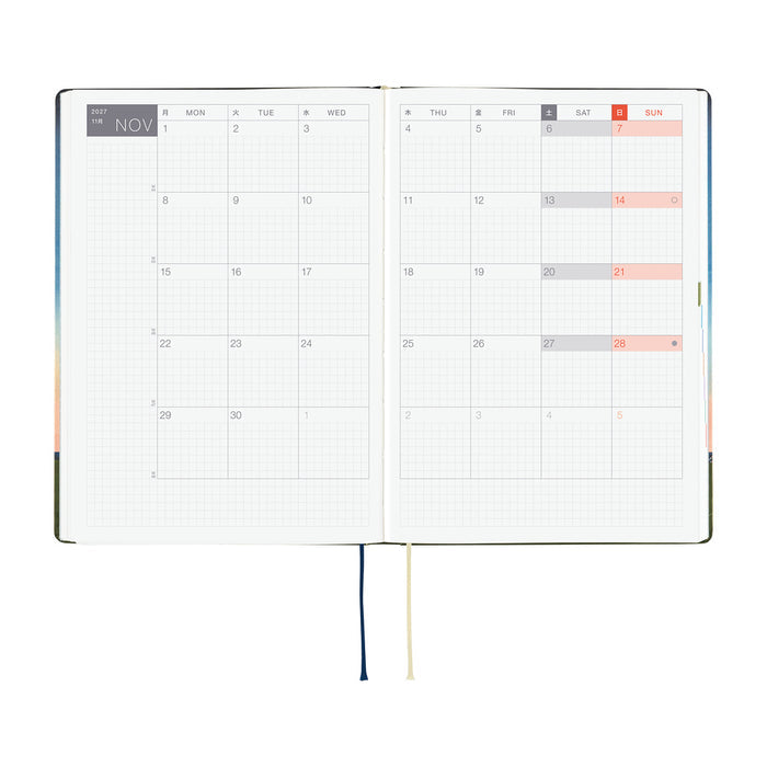 Hobonichi | Agenda Hobonichi HON A5 Hiroko Kubota: String Telephone Until the Moon is Full 2027
