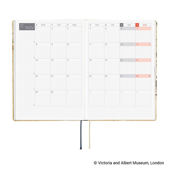 Hobonichi | Agenda Hobonichi HON A5 V&A Series: Vine 2027