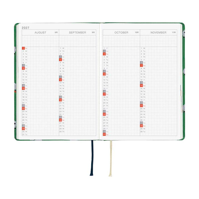 Hobonichi | Agenda Hobonichi HON A6 Bow & Tie: Sheep Sheep Sheep 2027