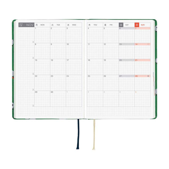 Hobonichi | Agenda Hobonichi HON A6 Bow & Tie: Sheep Sheep Sheep 2027