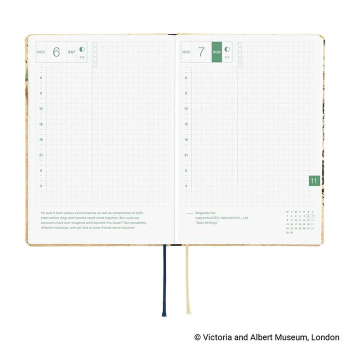Hobonichi | Agenda Hobonichi HON A6 V&A Series: Vine 2027