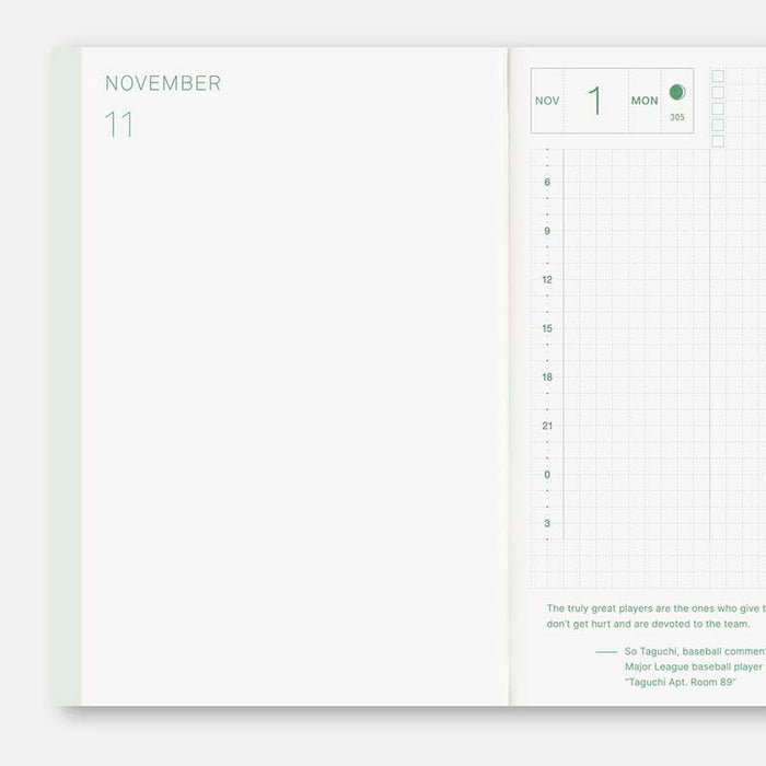 Hobonichi | Agenda Hobonichi Techo A6 Original (Inglés) 2027