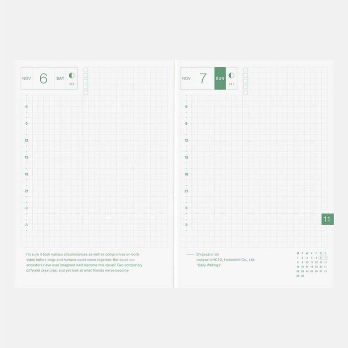 Hobonichi | Agenda Hobonichi Techo A6 Original (Inglés) 2027