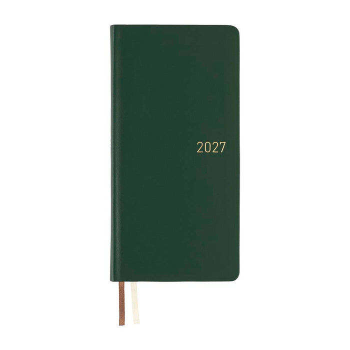 Hobonichi | Agenda Hobonichi Weeks Leather: Forest Green 2027