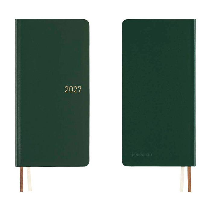 Hobonichi | Agenda Hobonichi Weeks Leather: Forest Green 2027