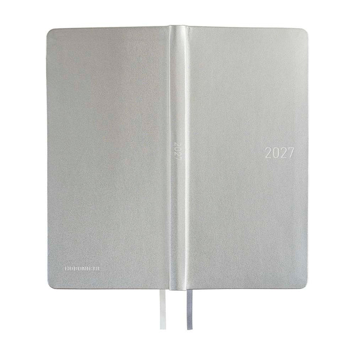 Hobonichi | Agenda Hobonichi Weeks Leather: Noble Silver 2027
