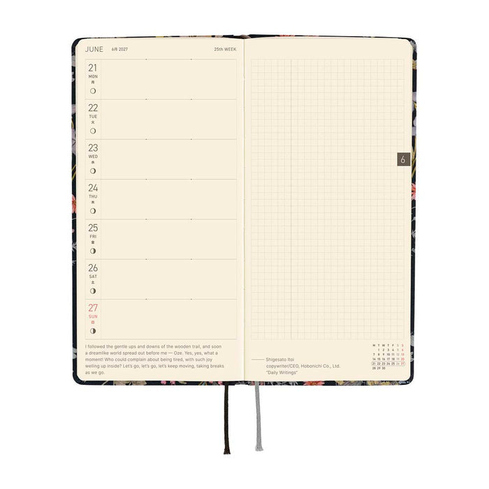 Hobonichi | Agenda Hobonichi Weeks Liberty Fabrics: Floral Remedy 2027