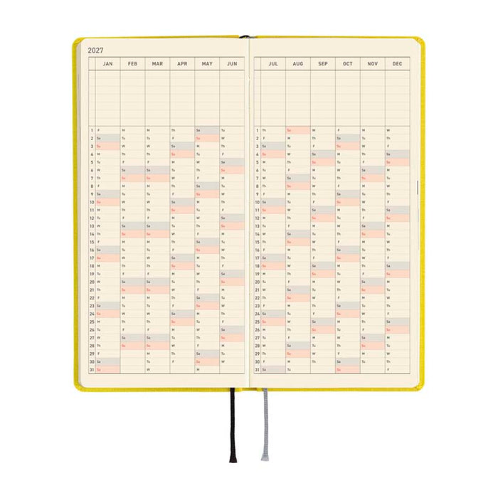 Hobonichi | Agenda Hobonichi Weeks MEGA Colors: Canaria Yellow 2027