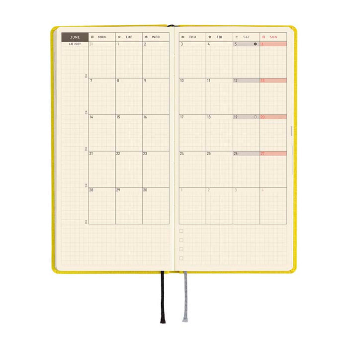Hobonichi | Agenda Hobonichi Weeks MEGA Colors: Canaria Yellow 2027