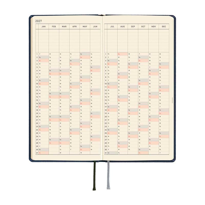 Hobonichi | Agenda Hobonichi Weeks MEGA Colors: Midnight Blue 2027