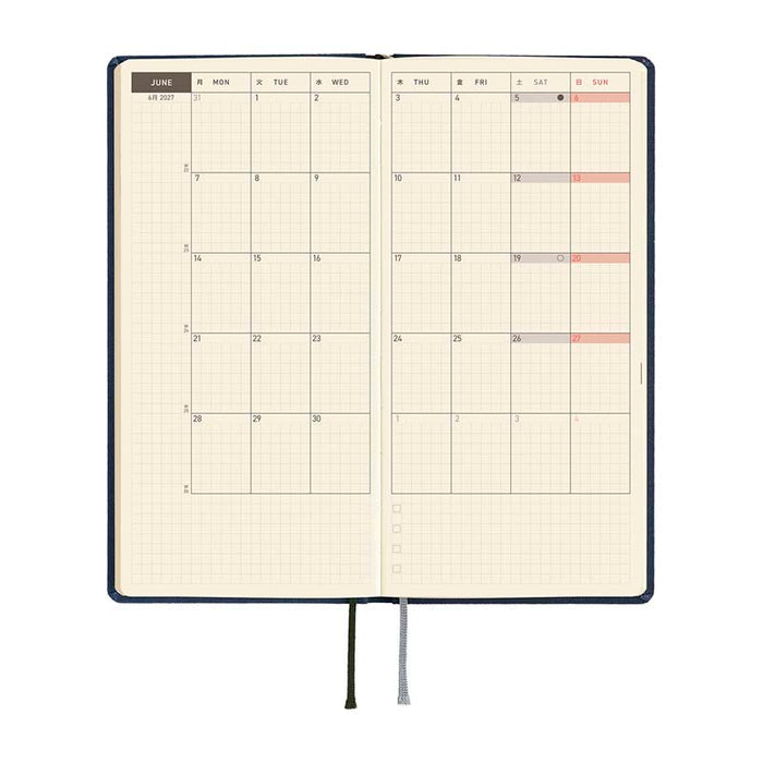 Hobonichi | Agenda Hobonichi Weeks MEGA Colors: Midnight Blue 2027