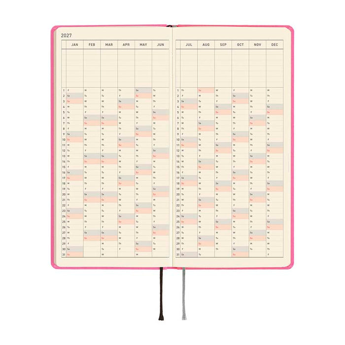 Hobonichi | Agenda Hobonichi Weeks MEGA Colors: Pink Sapphire 2027