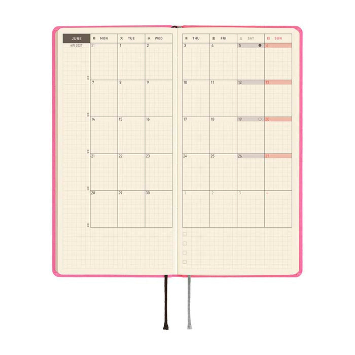 Hobonichi | Agenda Hobonichi Weeks MEGA Colors: Pink Sapphire 2027