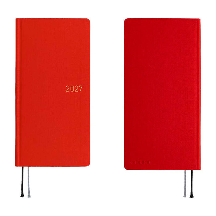Hobonichi | Agenda Hobonichi Weeks MEGA Colors: Poppy Red 2027