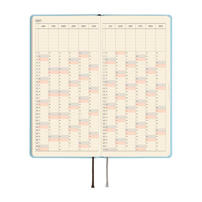 Hobonichi | Agenda Hobonichi Weeks MEGA Colors: Sea Glass 2027