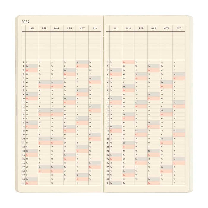 Hobonichi | Agenda Hobonichi Weeks MEGA Sneaker: Lime Green 2027