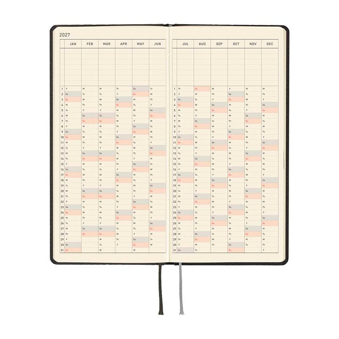 Hobonichi | Agenda Hobonichi Weeks Paper Series: Black Argyle 2027