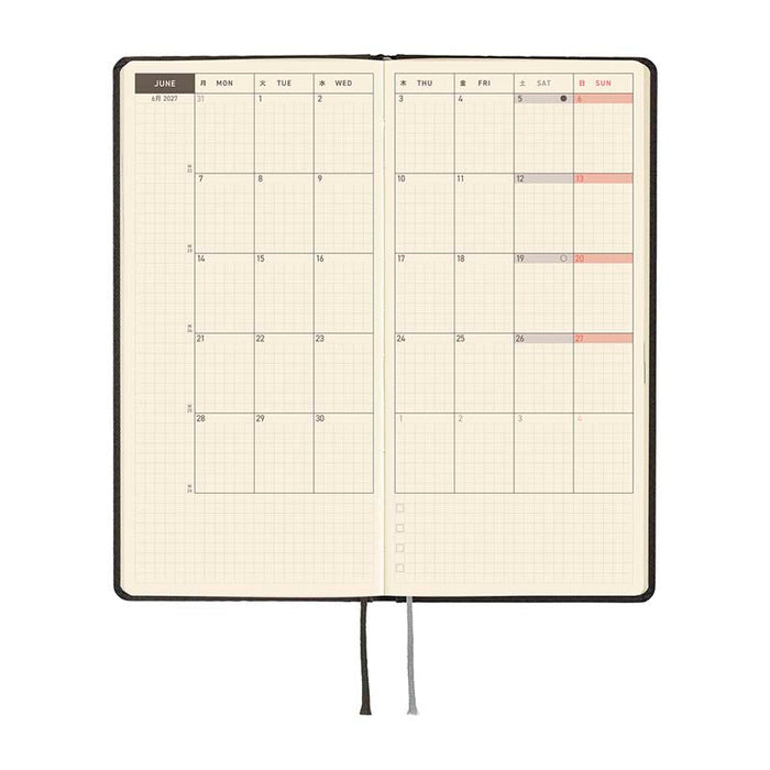 Hobonichi | Agenda Hobonichi Weeks Paper Series: Black Argyle 2027