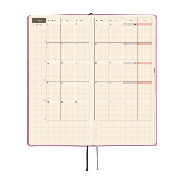 Hobonichi | Agenda Hobonichi Weeks Smooth: Lavender Milk 2027