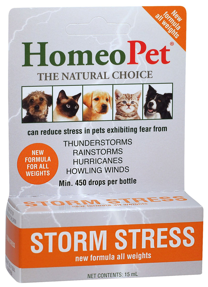 HomeoPet Storm Stress, 15 mL - NVHC - All Weights - 1