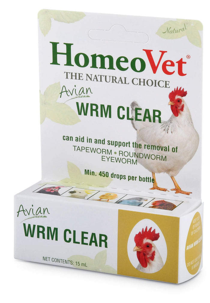 HomeoVet Avian Wrm Clear Poultry Dewormer, 15 mL - NVN9 - 1