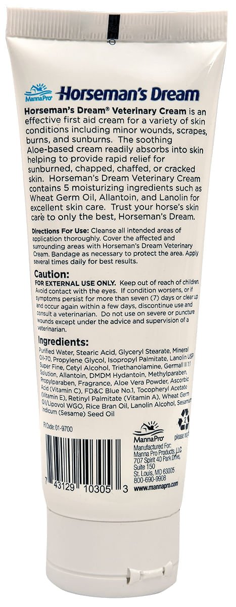 Horseman's Dream Aloe Vera Vet Cream - H9A2 - Tube - 4 oz - 3