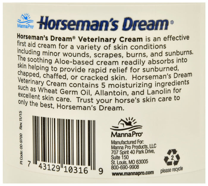 Horseman's Dream Aloe Vera Vet Cream - H9A3 - Jar - 16 oz - 5