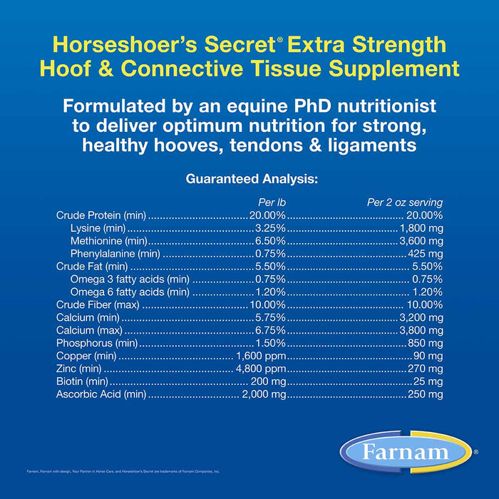 Horseshoer's Secret Hoof & Connective Tissue Supplement - FAHH - 3.75 lbs - 6