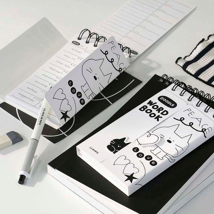 Iconic | Cuaderno de Vocabulario Doodle Blue