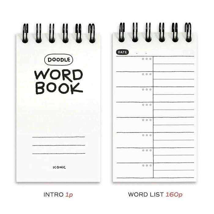 Iconic | Cuaderno de Vocabulario Doodle Cream Yellow