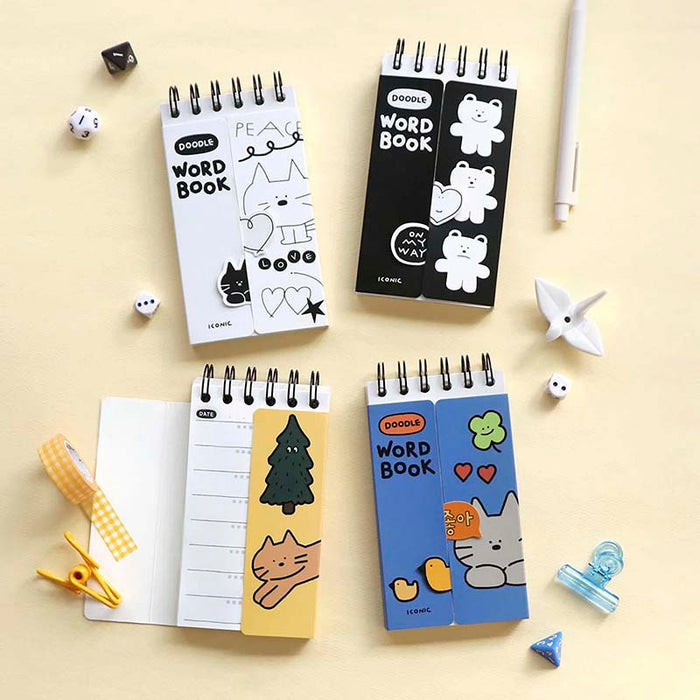 Iconic | Cuaderno de Vocabulario Doodle Cream Yellow
