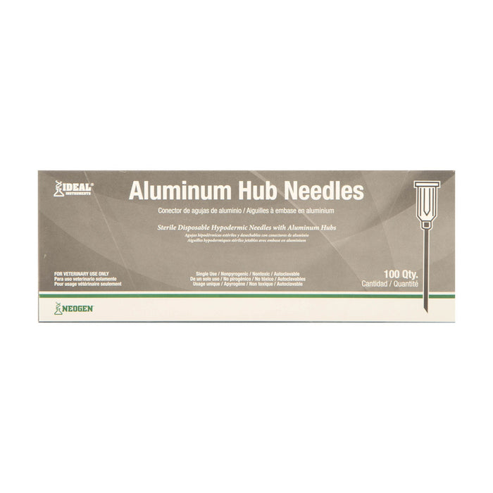 Ideal Aluminum Hub Needles, Box of 100 - CSC1 - 14 ga x 1 1/2" - 5