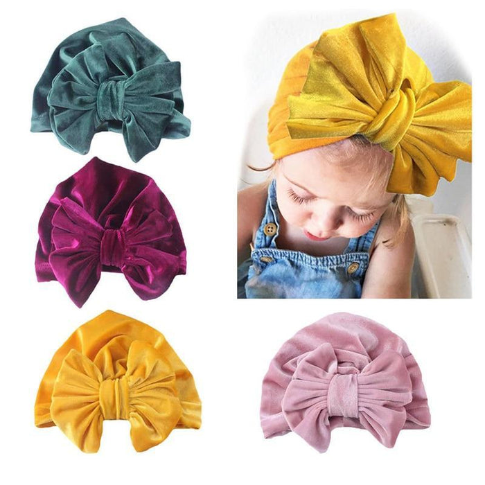 Infant Baby Headbands Solid Cotton Knot Turban Headband For Girls  Beanie Hat Headwear For Girls Stevvex