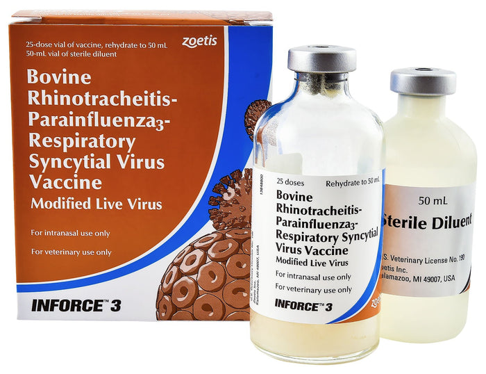 INFORCE 3 Intranasal Cattle Vaccine - N2I3 - 25 Dose Vial - 3