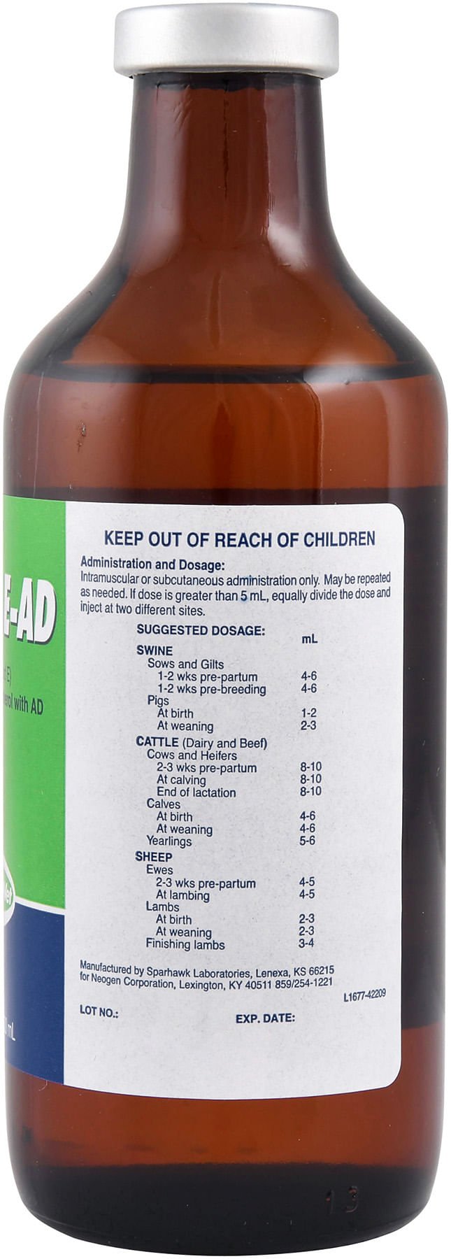 Injectable Vitamin E, A, D - 300 for Beef & Dairy Cattle, 250 ml - SHV2 - 2