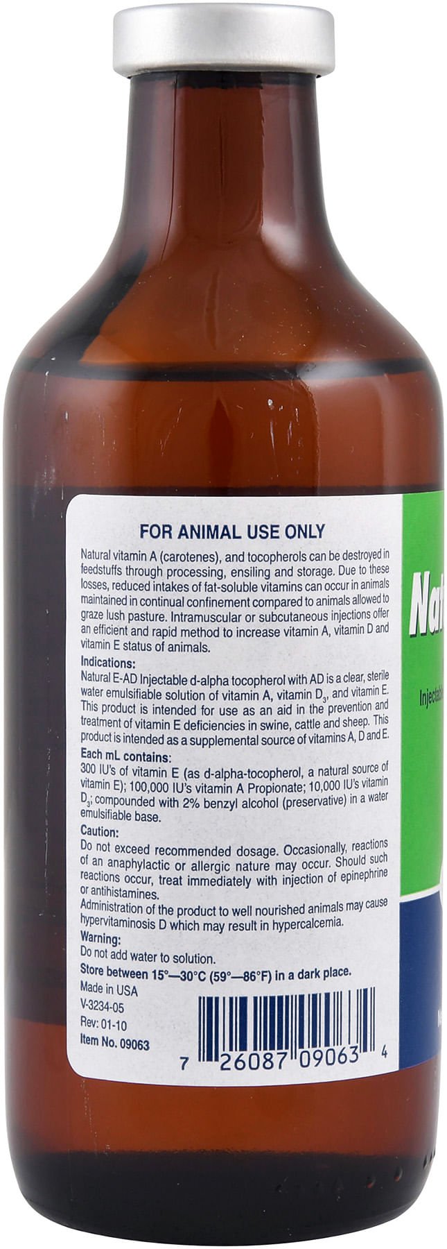 Injectable Vitamin E, A, D - 300 for Beef & Dairy Cattle, 250 ml - SHV2 - 3
