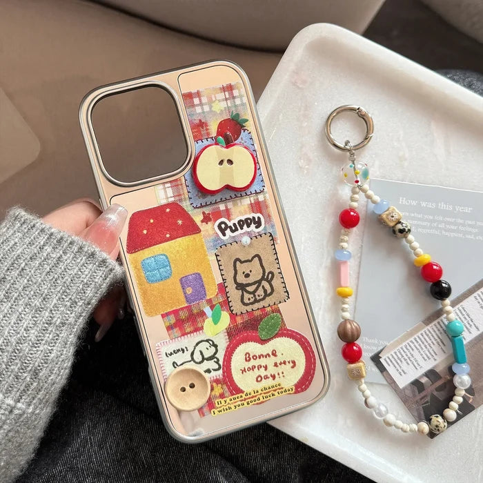 Ins 3D Phone Case with Lanyard For iPhone PhoneShells