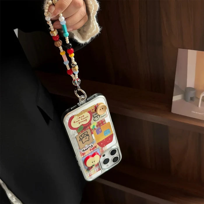 Ins 3D Phone Case with Lanyard For iPhone PhoneShells