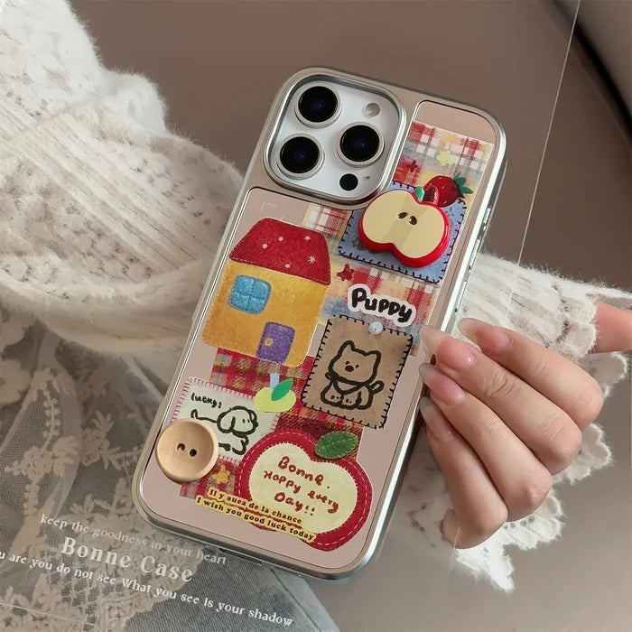 Ins 3D Phone Case with Lanyard For iPhone PhoneShells