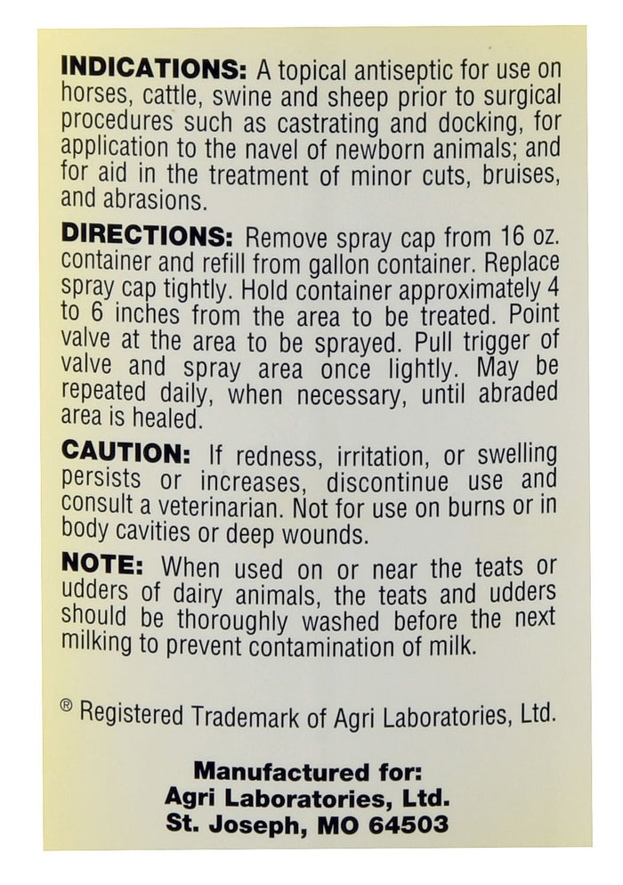Iodine Wound Spray - NRI1 - 16 oz - 2