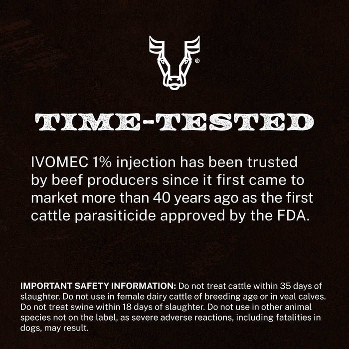 IVOMEC Injection (1%) Wormer for Cattle & Swine - M0S7 - Applicator Gun (12mL) - 6