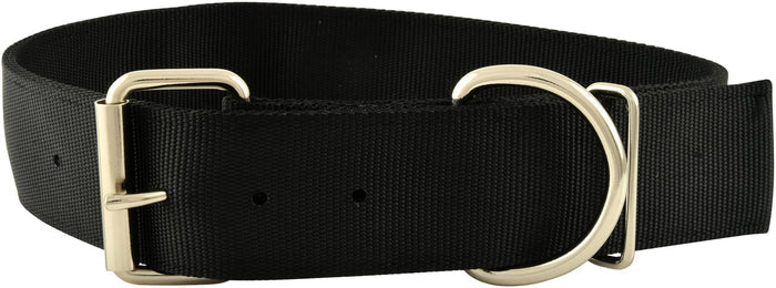 Jeffers 2"W Heavy - Duty Nylon Large Breed Dog Collars - SS6X - 2"W x 23.5" - 28"L - Black - 2