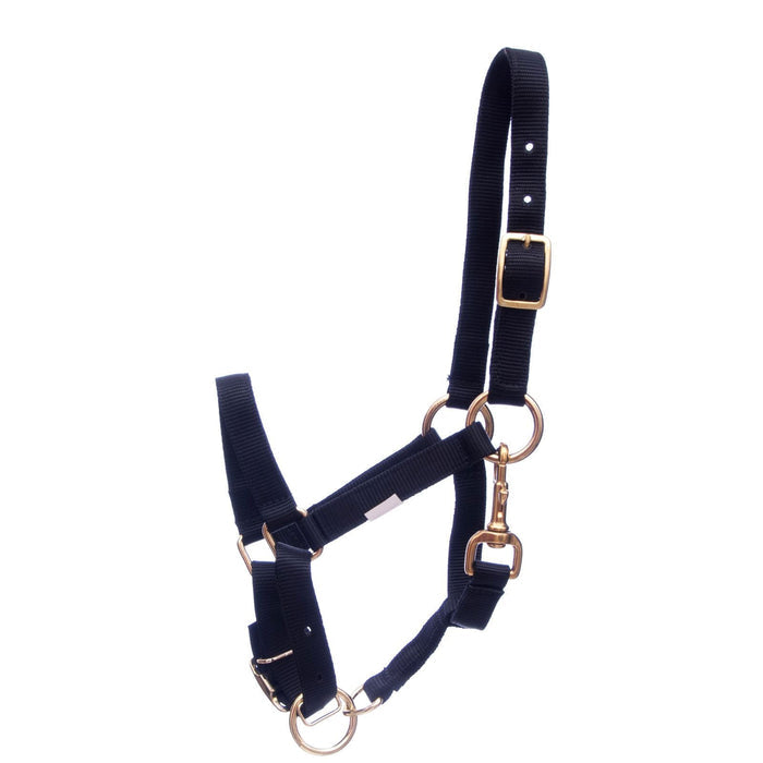 Jeffers Adjustable Nylon Miniature Horse Halter - SSMH - Black - 1