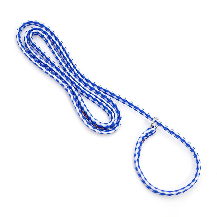Jeffers Animal Control Slip Dog Lead, Braided Poly, 6'L - EZA1 - Each - Blue - 6'L - 2