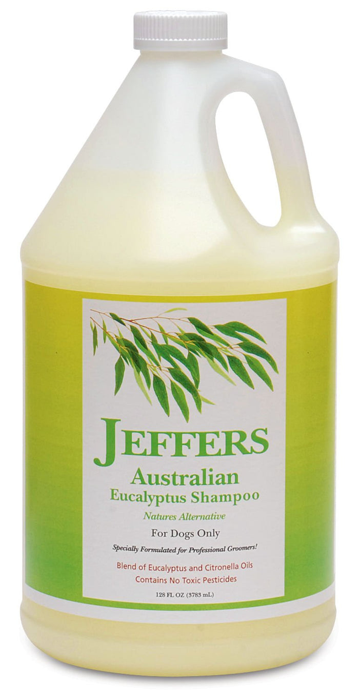 Jeffers Australian Eucalyptus All - Natural Dog Shampoo - Aids in Repelling Fleas, Ticks, Flies & Mosquitos - TZMF - Gallon - 1 - 4