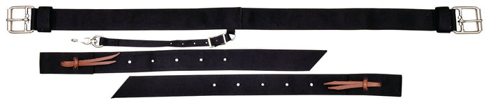 Jeffers Back Cinch for Western Saddle Support - W2C8 - Black - 1