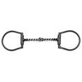 Jeffers Black Steel Offset Dee Horse Bit, Snaffle Mouth - A8GB - 1